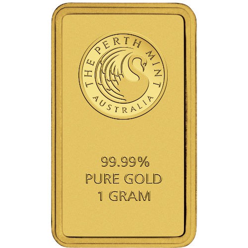 1 Gram Perth Mint Gold Bar (New w/ Assay)