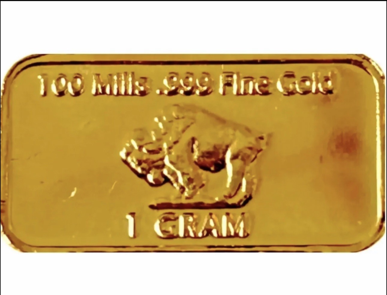 (6) 1 Gram – Gold Buffalo Bullion Bar .999 Fine 24k GOLD BARS