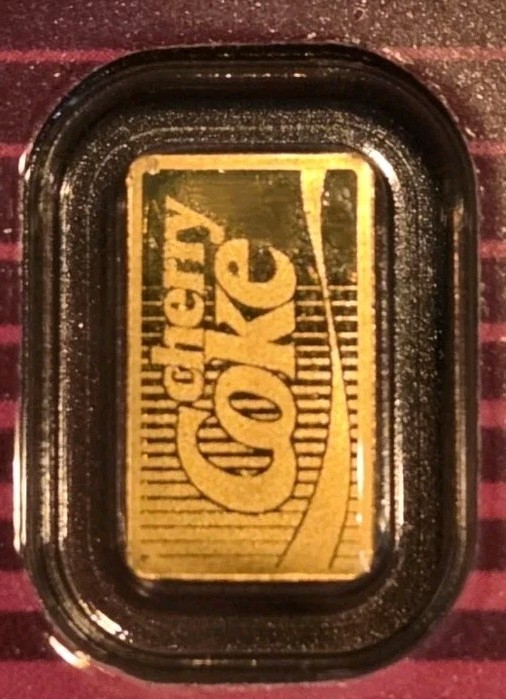 CHERRY COKE 1 Gram Gold .9999 FINE Gold! PAMP Suisse COA – 5,000 Minted!🍒