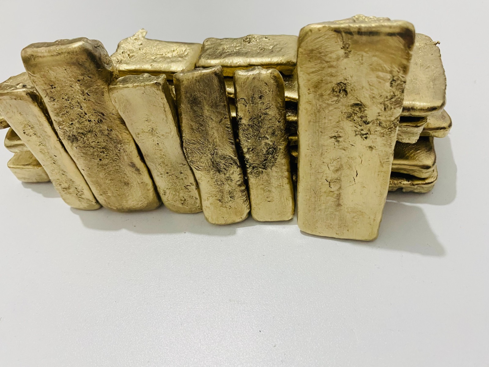 350 Grams Scrap Gold Bar For Gold Recovery Melted Different Computer Coins Pins