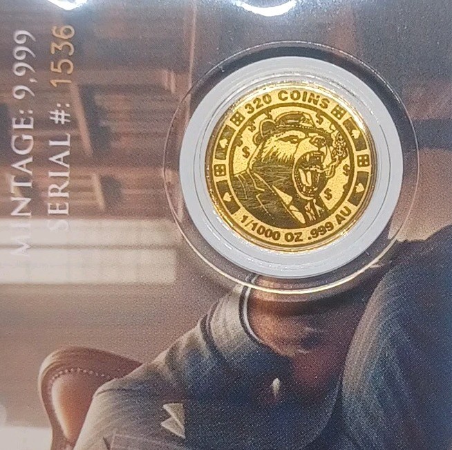 1/1000 OZ .999 Fine Gold Round – Limited Edition (9,999 Minted) – 2026 Gangster