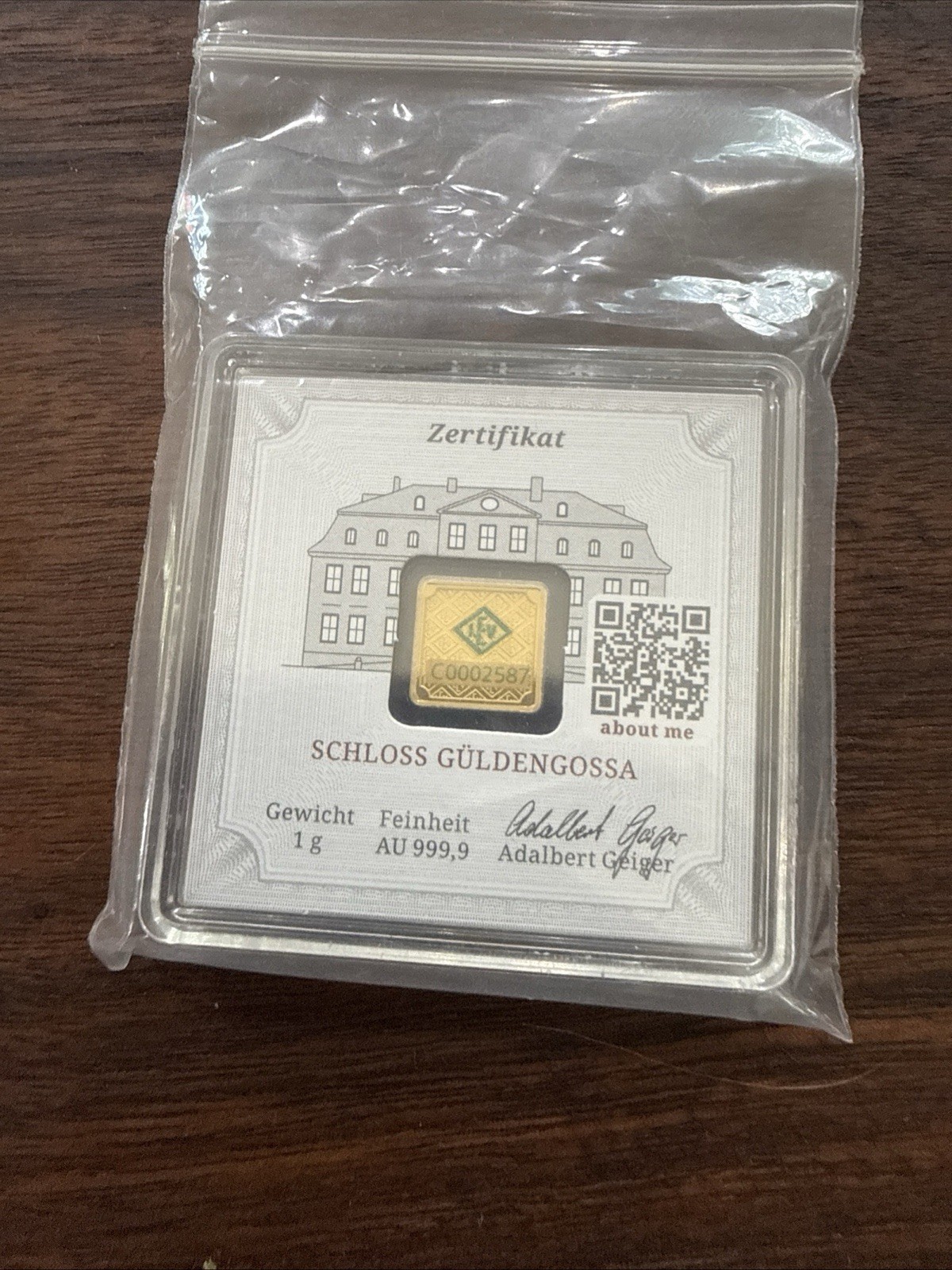 Geiger Edelmetalle Lot 3x 1g Gold 2x 1g Silver In Assay 🔥🔥🔥 STUNNING