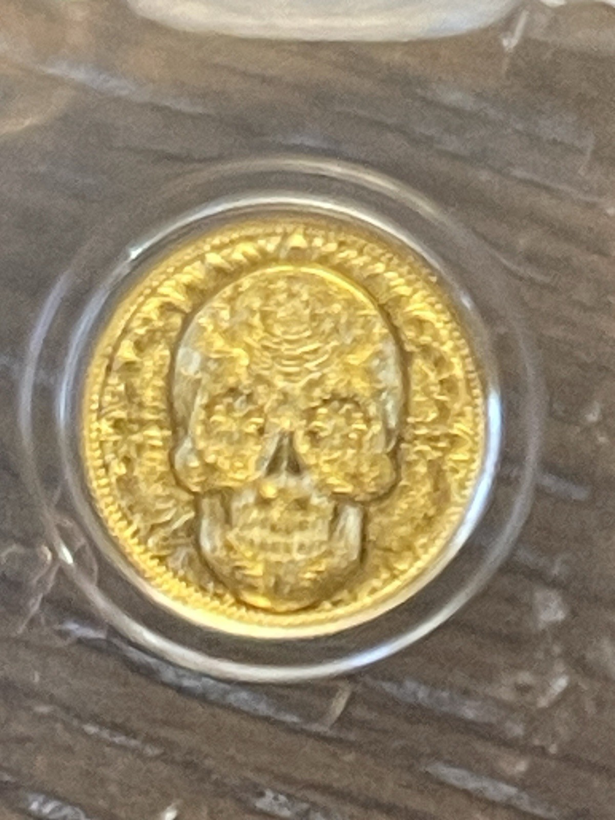 1/200th Ounce Gold 9999 Fine ~ Day of the Dead Rose Skull | Monarch Precious🪙