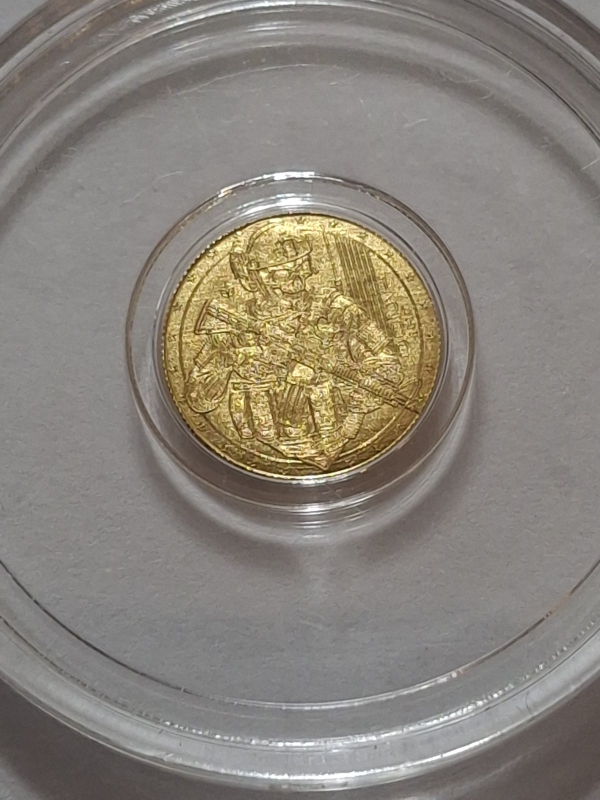 Monarch Metals 1/200oz Gold Tactical Skeleton In Capsule