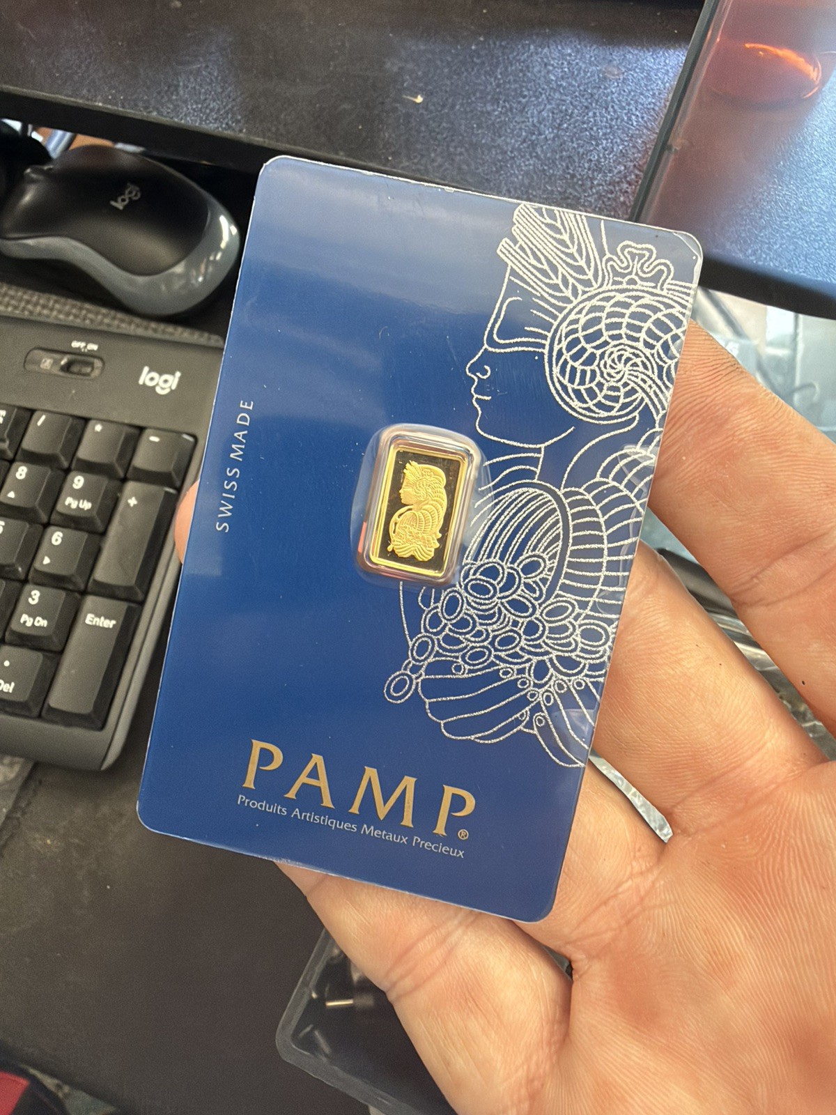 1 gram Gold Bar – PAMP Suisse – Fortuna – 999.9 Fine in Sealed Assay