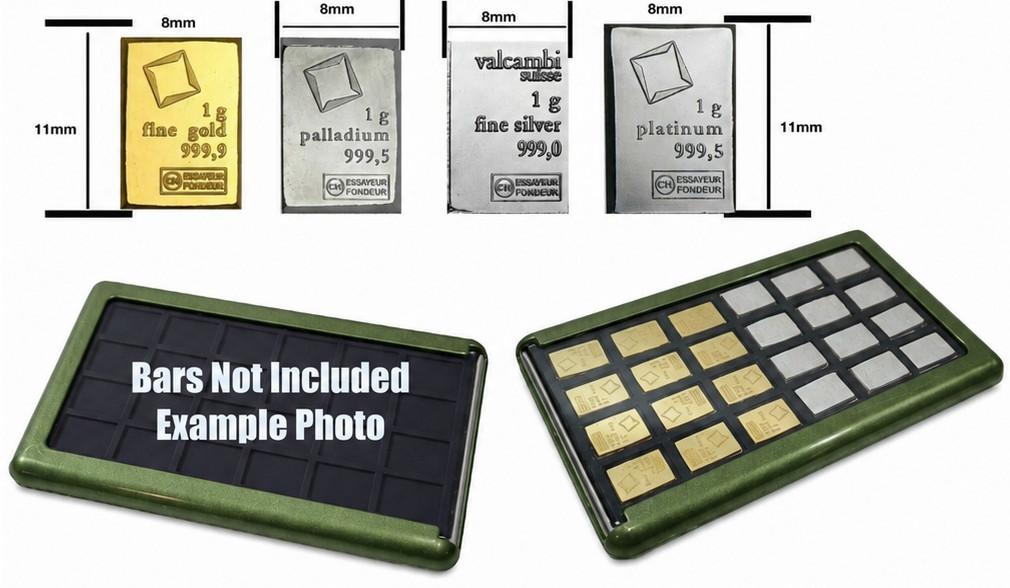 Element Card with 1g Silver Valcambi Combibar Bullion Wallet Bar Case PAMP APMEX