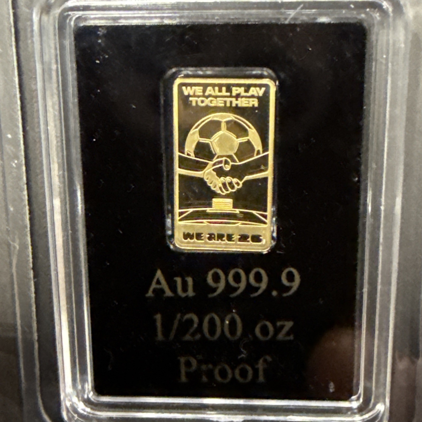 2 X’s FIFI World Cup 2026 Certified 999.9 Fine 1/200 Oz Gold Bar “LIMITED”