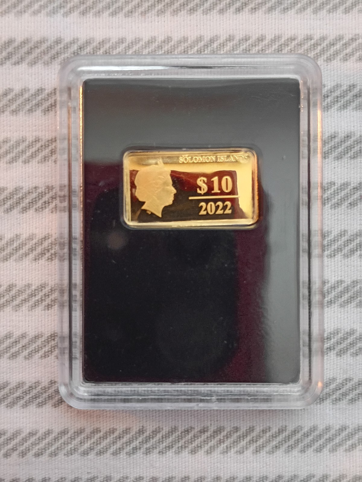 1/2 Gram Solomon Islands American Eagle $10 Gold Bar