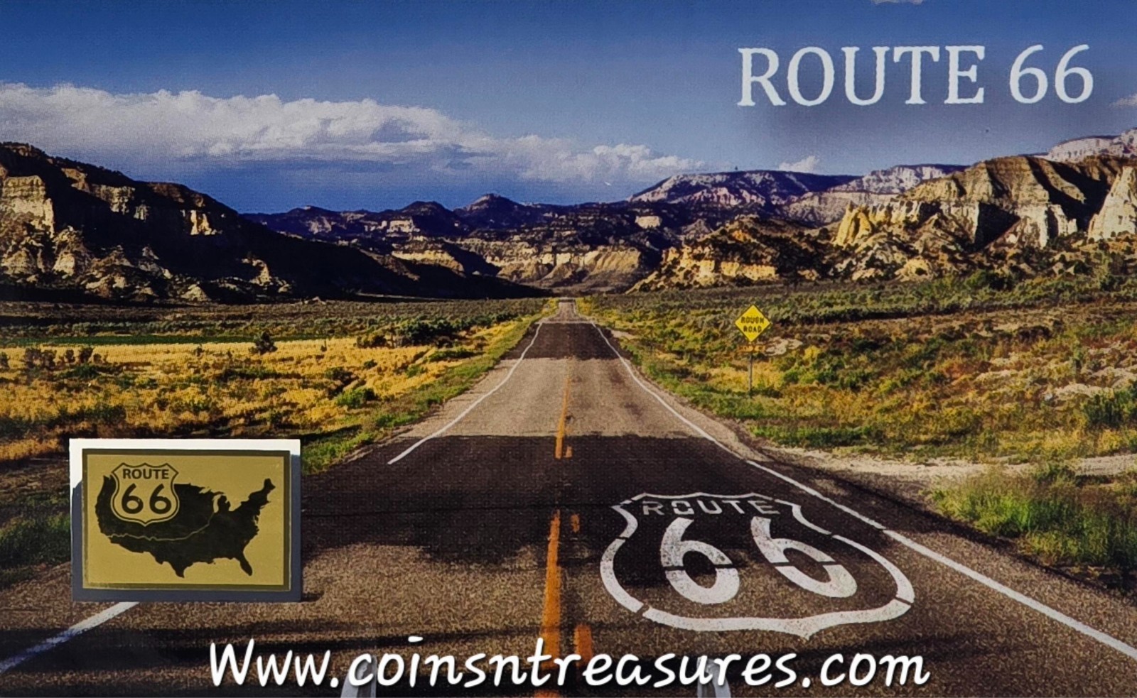 USA Route 66 1/1000 Oz .999 Gold in Coin card 2026