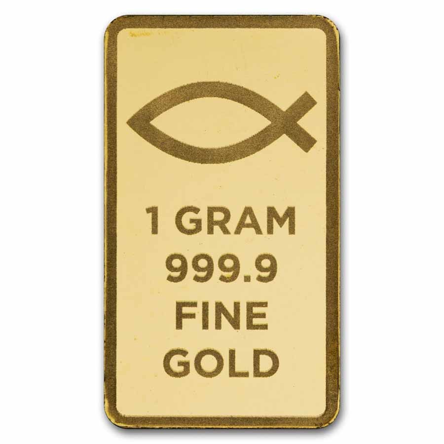 1 gram Gold Bar – Blessings of Jesus Christ (Dove & Cross TEP)