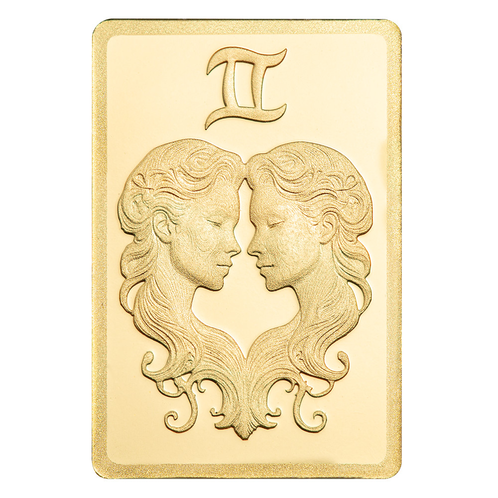 Pamp Suisse Zodiacs 0.5g .9999 Gold Bar in Assay Card | Gemini