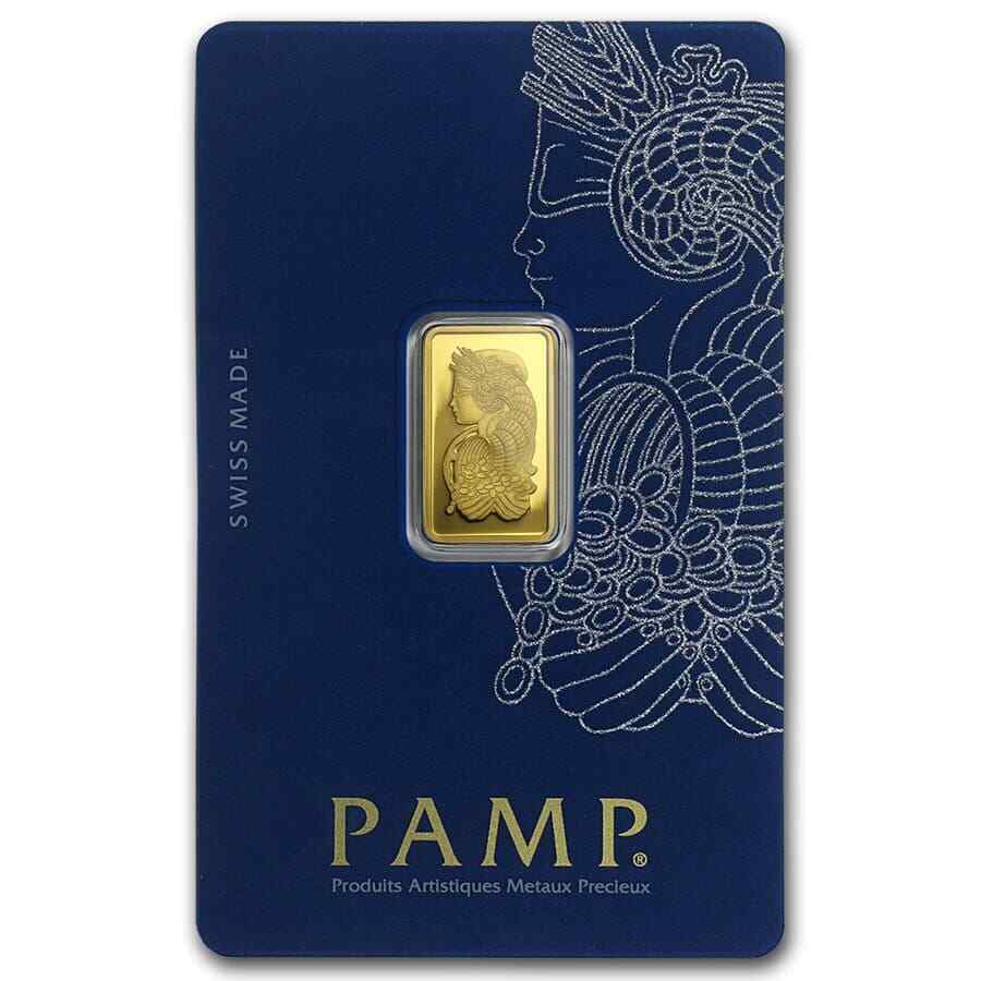 2.5 gram Gold Bar – PAMP Suisse Lady Fortuna Veriscan® (In Assay)