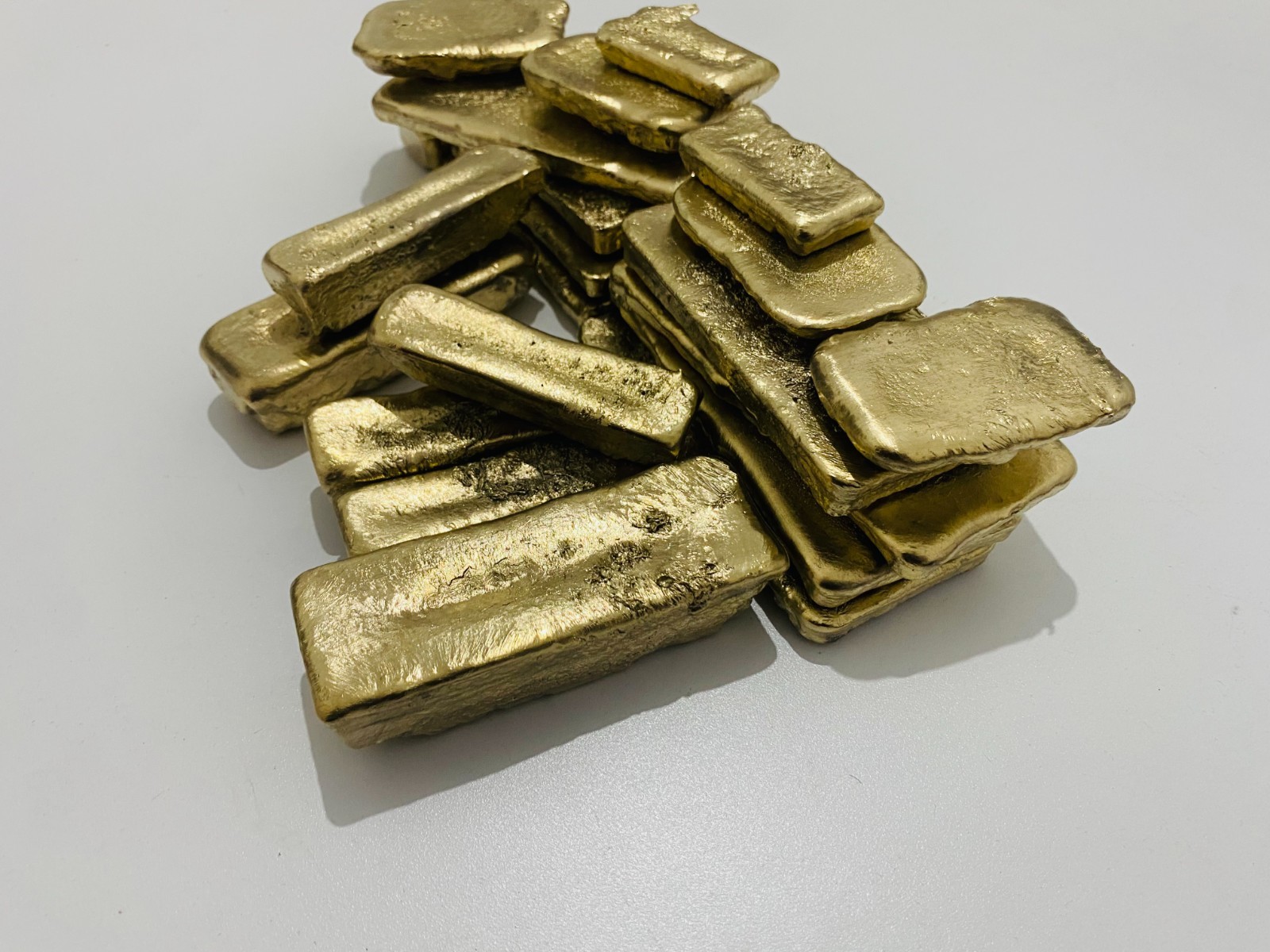 350 Grams Scrap Gold Bar For Gold Recovery Melted Different Computer Coins Pins