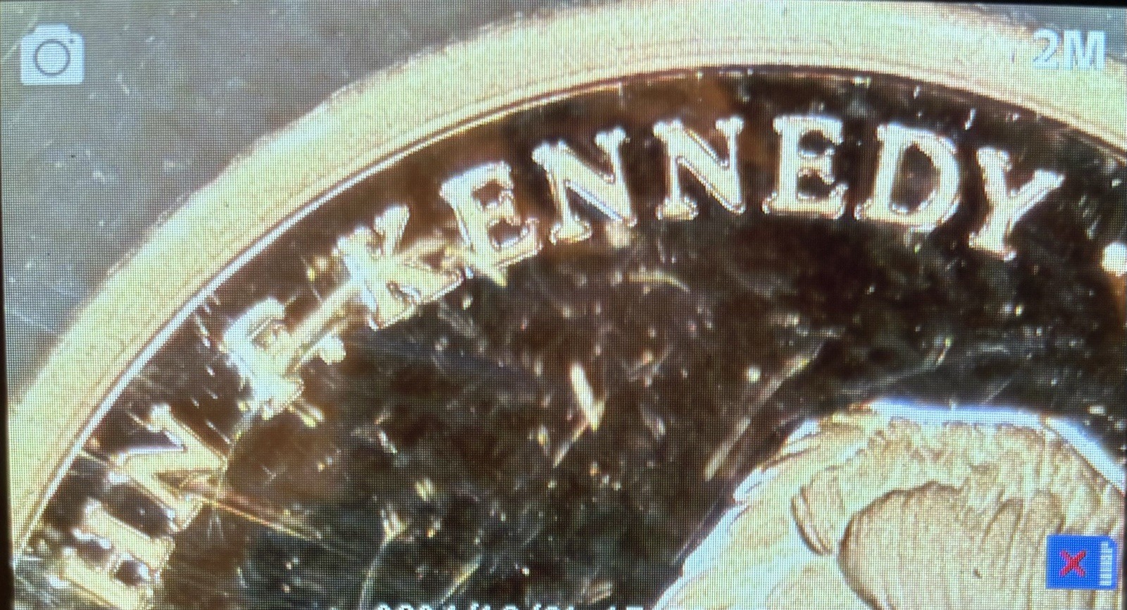 14k Gold Stamped 0.585 JOHN F. KENNEDY PRESIDENTS Series 0.5 Gram American Mint