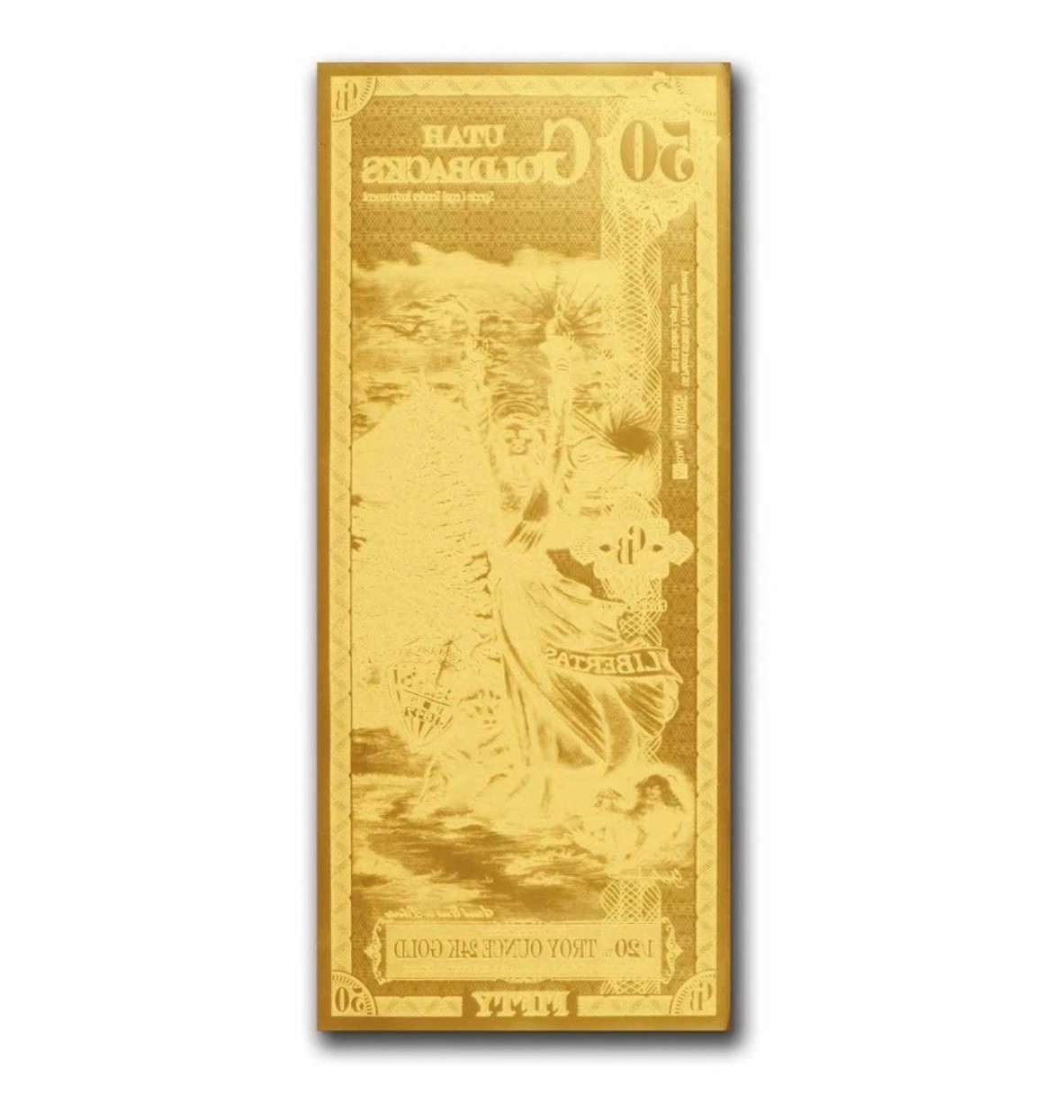50 Utah Goldback – Aurum Gold Foil Note (24k)