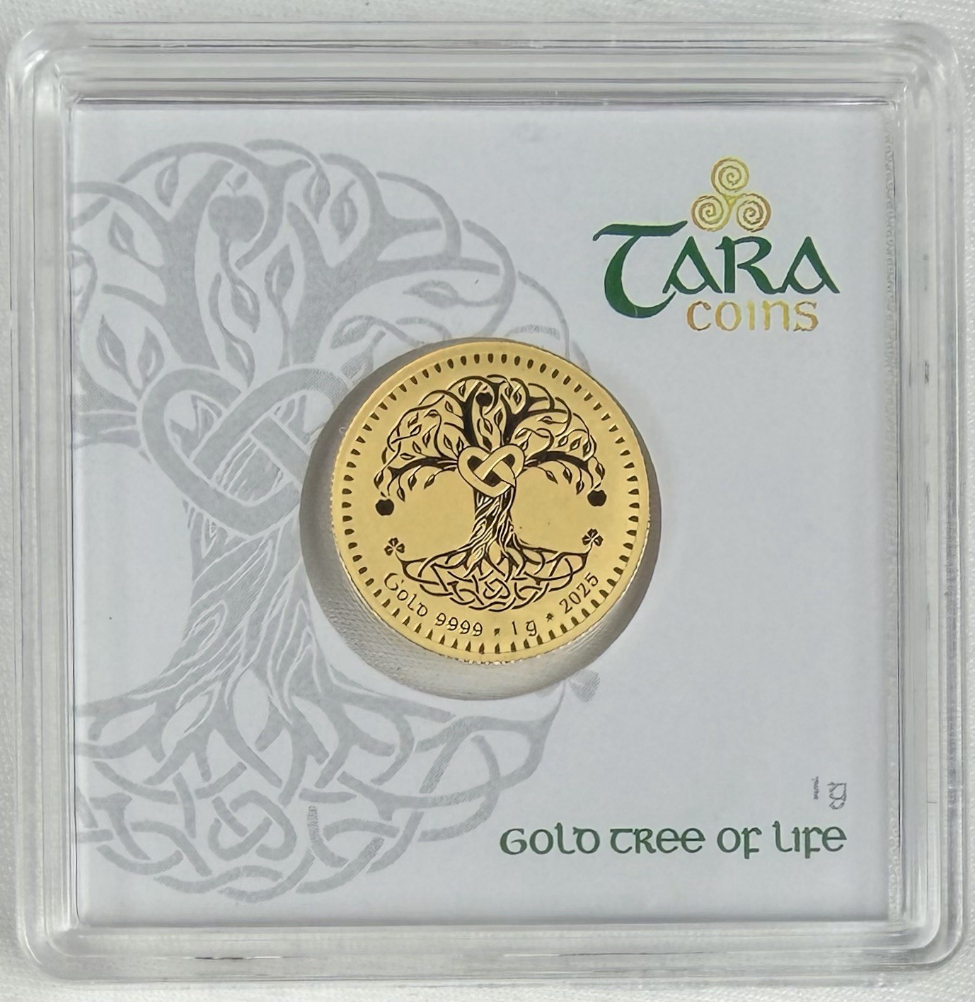 Geiger Edelmetalle Tara Coins Tree of Life 1 Gram .9999 Fine Gold In Hard Assay