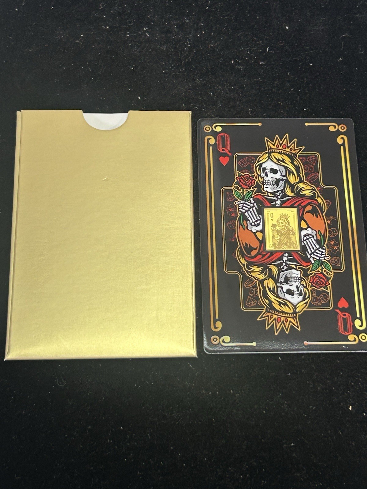 SASA QUEEN OF HEARTS Playing Cards 1/1000 Oz Gold in Card 1000 Francs Gabon 2025