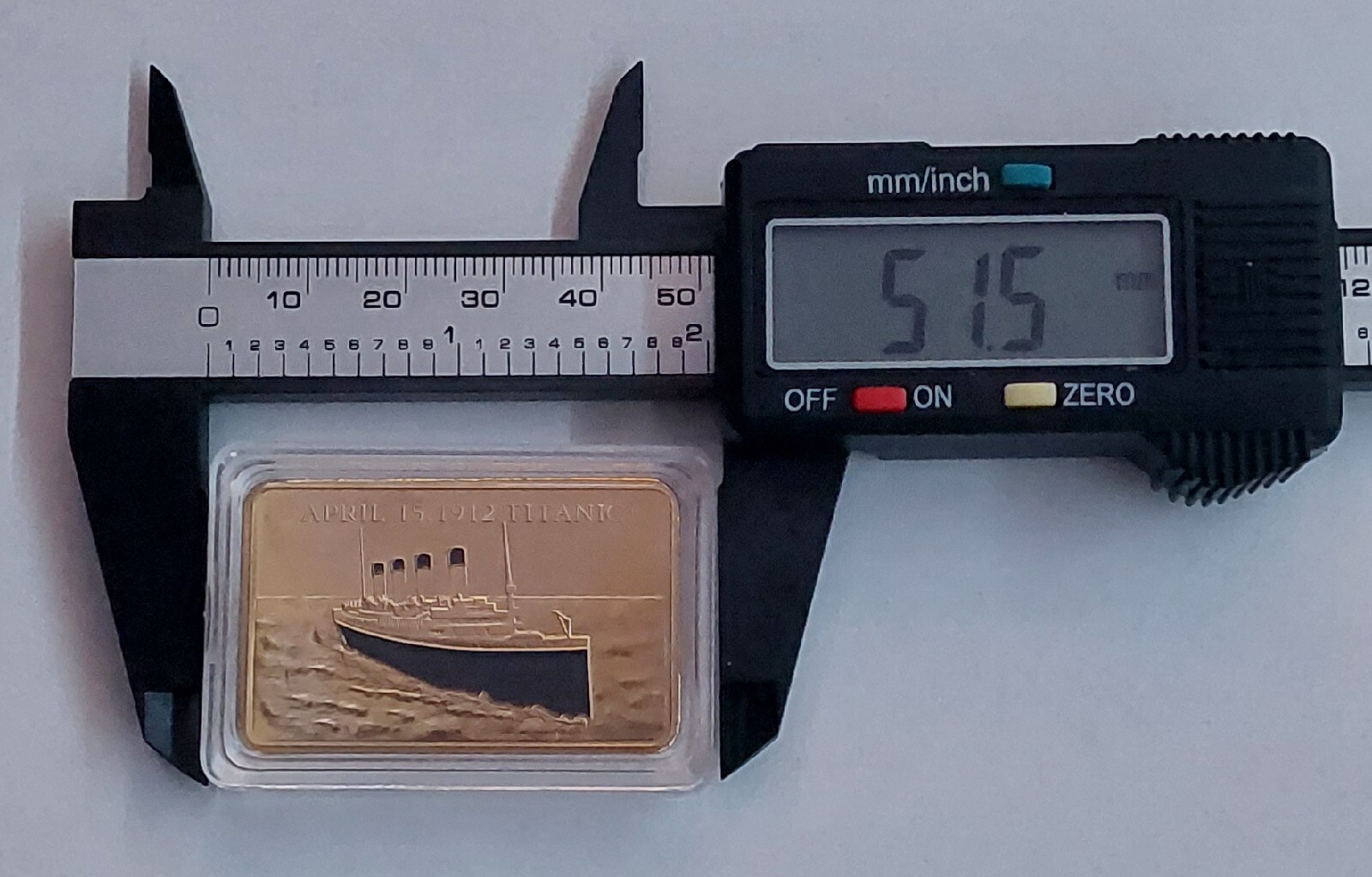 1 Ounce 100 MILLLS GOLD TITANIC MEMORIAL COLLECTORS BULLLION BAR .999 FINE 24K!