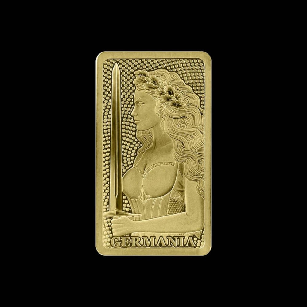 Germania Mint 1/200 oz Gold Bar Stamped in Capsule