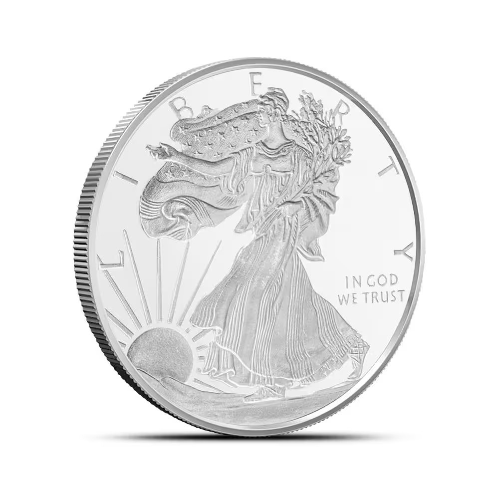 1/2 oz GSM .999 Fine Silver Eagle walking liberty Round