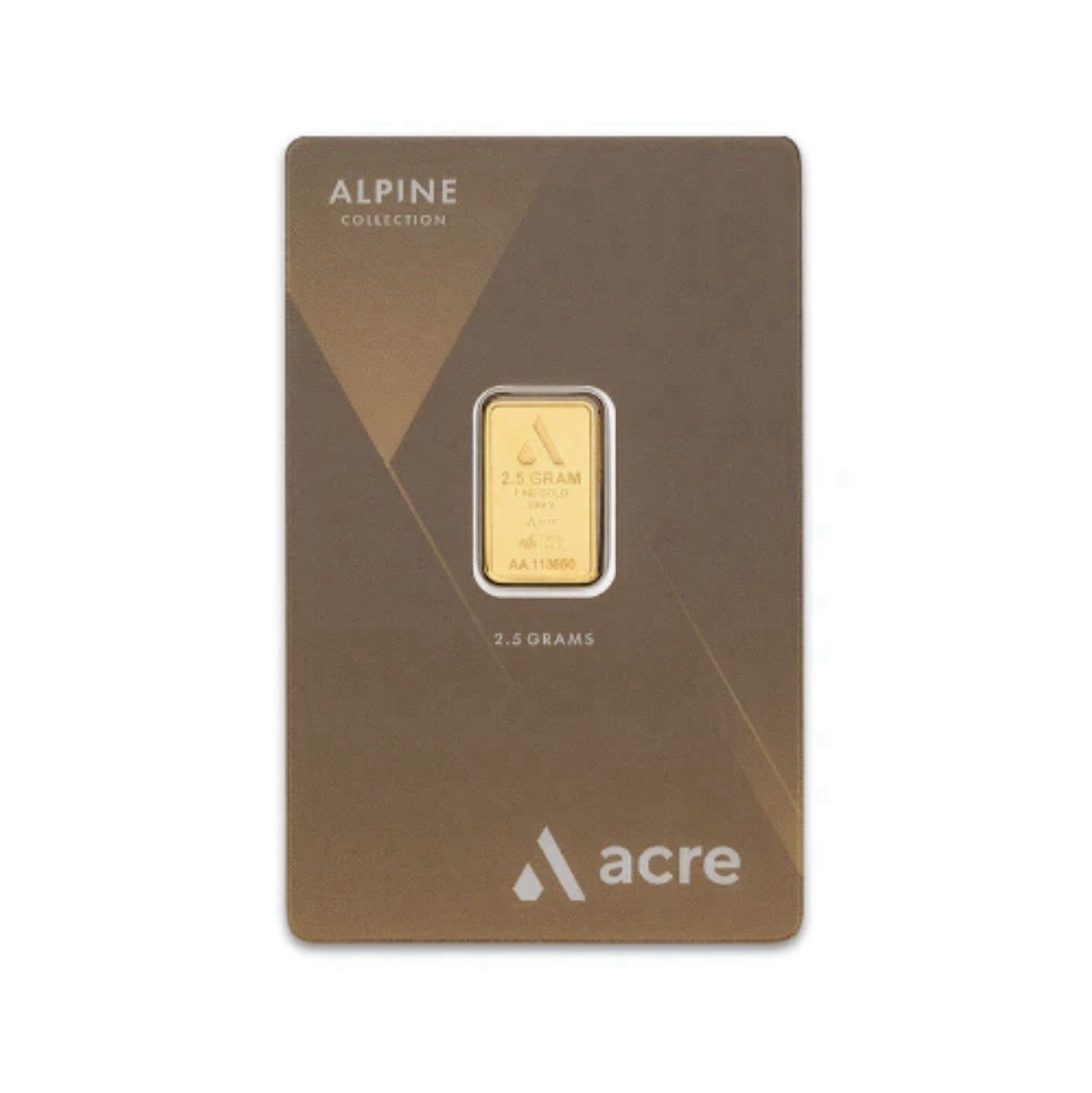 2.5 gram Gold Bar (In Assay) – Acre Gold Alpine Collection