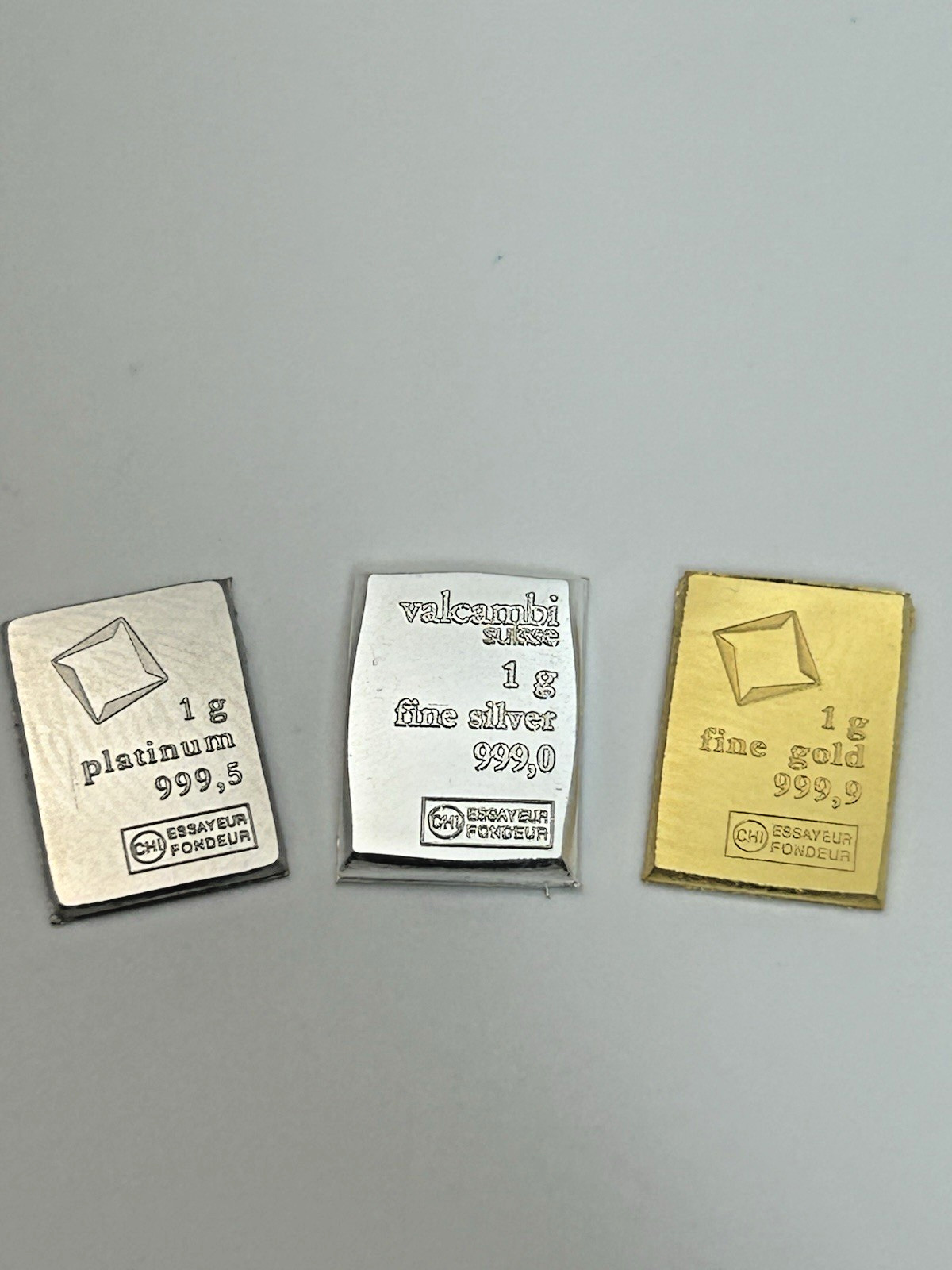Prospect and Past 1 Gram Bullion Mystery Lot – Gold, Silver & Platinum Bars