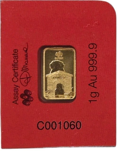 2018 Pamp Lunar Dog Gold Bar – 1g
