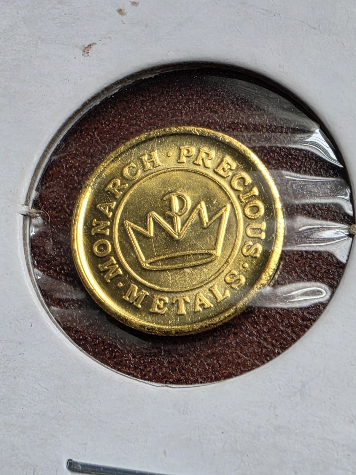 Monarch Precious Metals Lucky 4 Leaf Clover 1 Gram .9999 Fine Gold Round C1