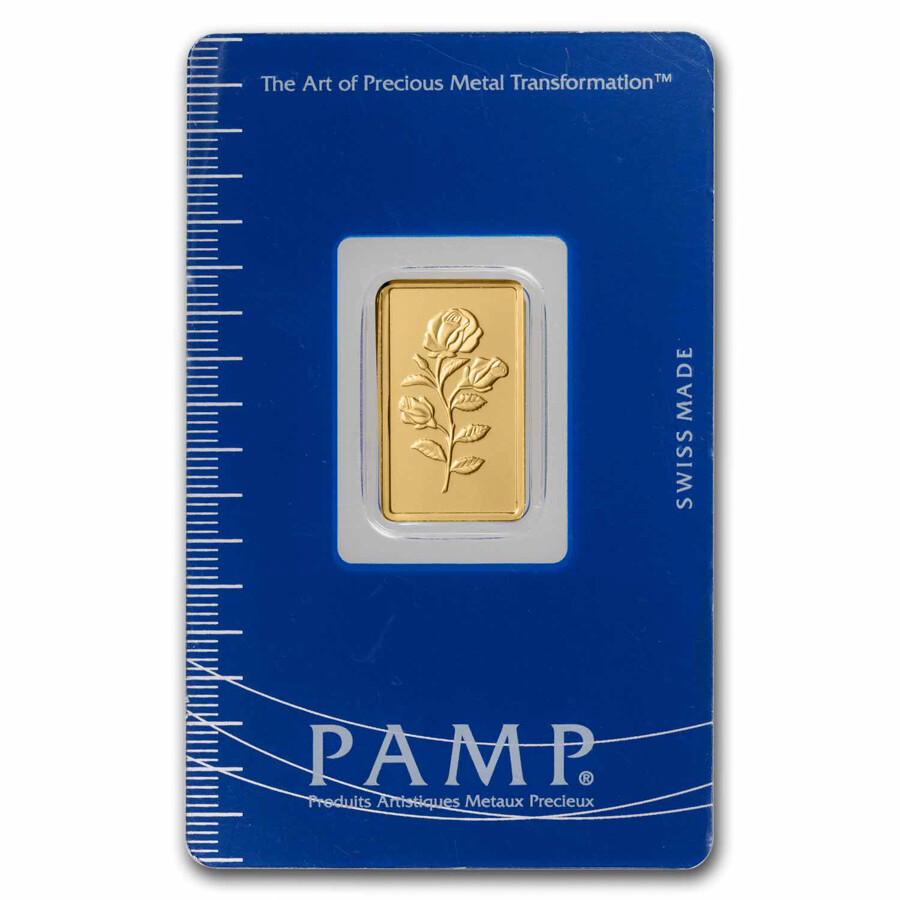 2.5 gram Gold Bar – PAMP Suisse Rosa (In Assay)