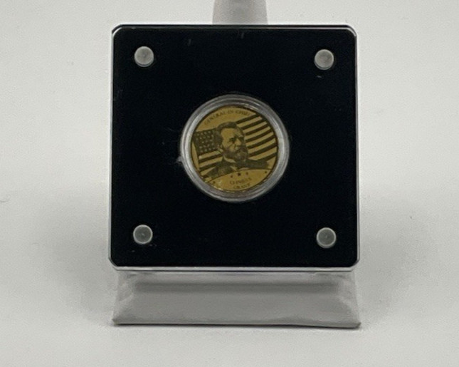 1/1000 OZ .999 GOLD AMERICAN MINT LEADERS OF CIVIL WAR ULYSSES S GRANT