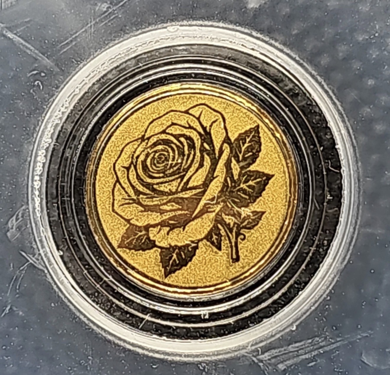 Gold Flowers Coin 1/1000 oz. ICG as MS70! Perfect for any Celebration or Gift!