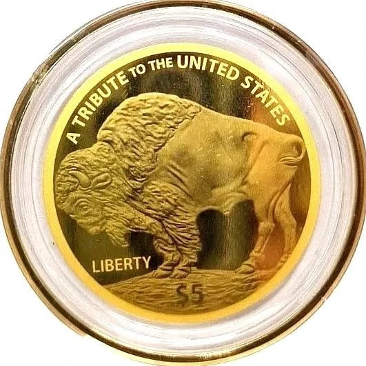 2026 $5 Buffalo Gold Coin .9999 Fine Gold in Display Case + COA