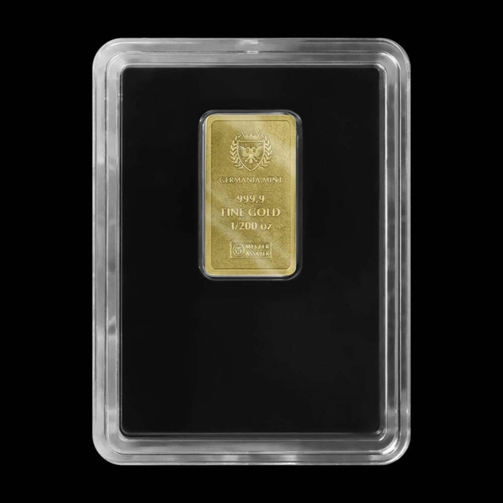 Germania Mint 1/200 oz Gold Bar Stamped in Capsule