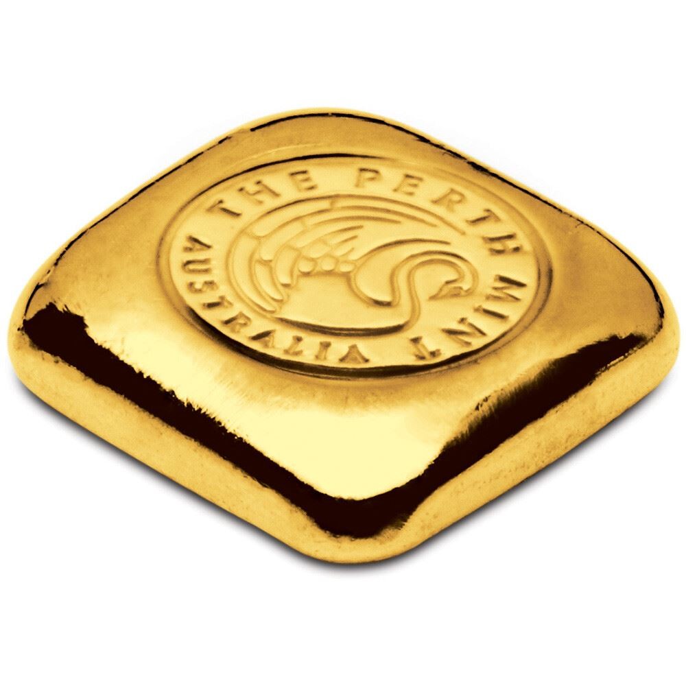 1 oz Gold Bar – Perth Mint – Cast 999.9 Fine