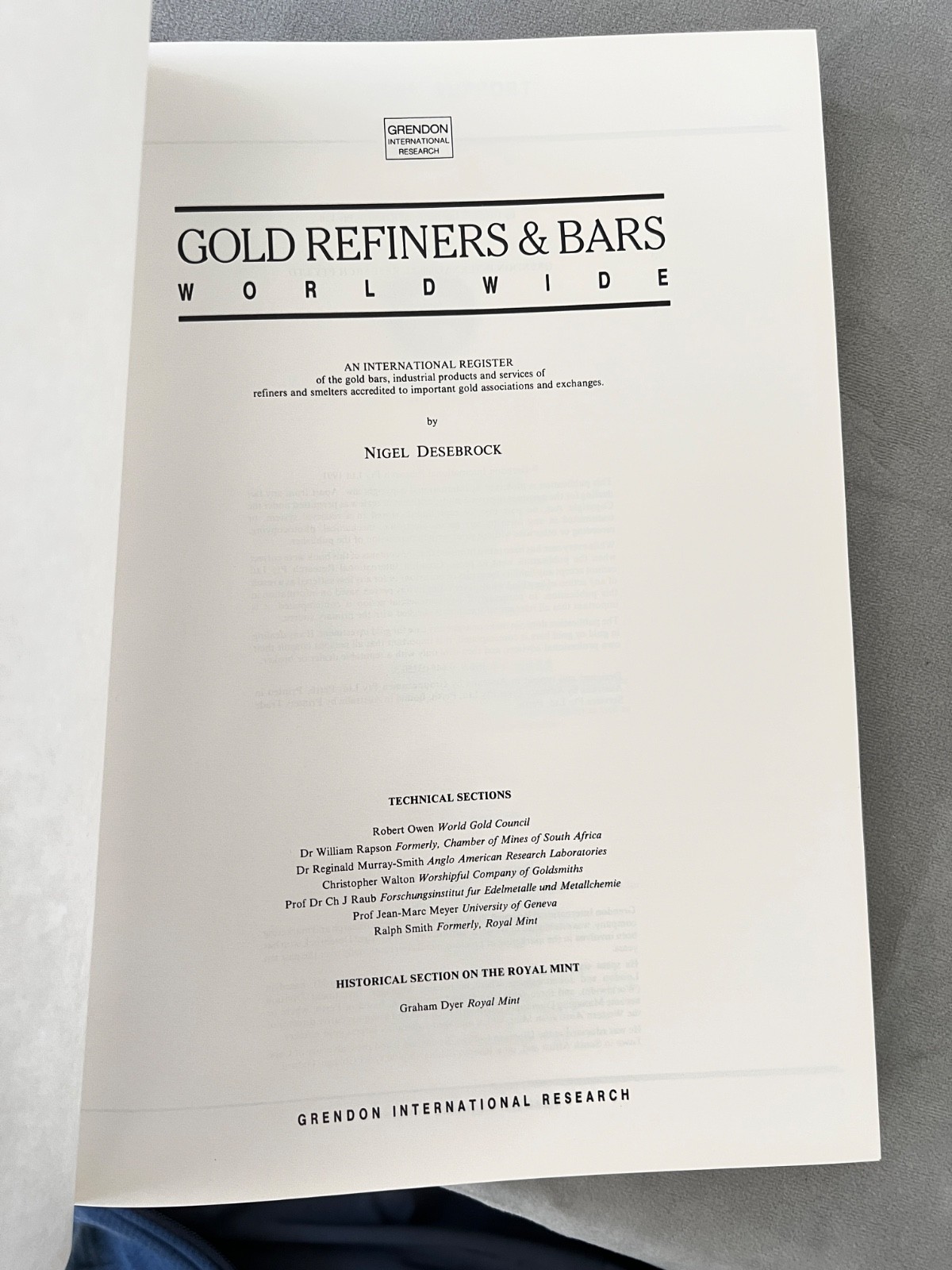 Gold Refiners & Bars Worldwide