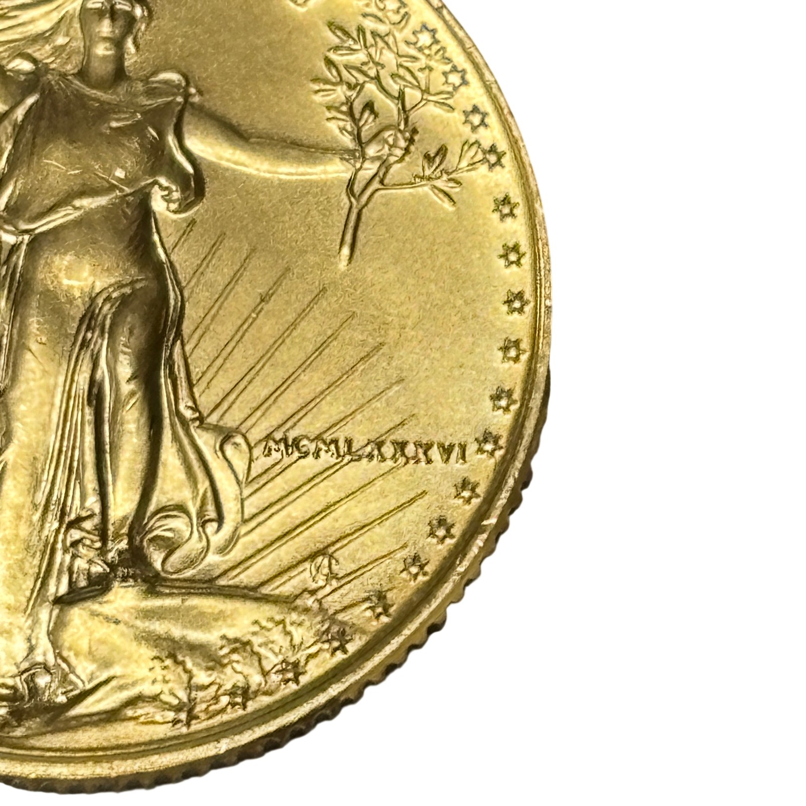 1986 1/4 OZ Fine Gold 22-Karat 10 Dollars American Gold Eagle Coin – 8032