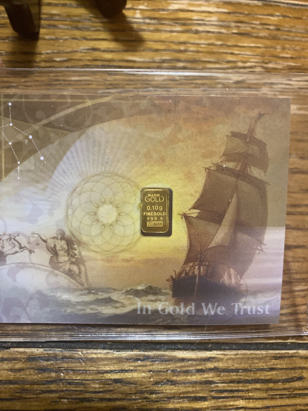 KARATBARS CASHGOLD 1/10 Gram NADIR 999.9 Fineness GOLD Bar Note !!