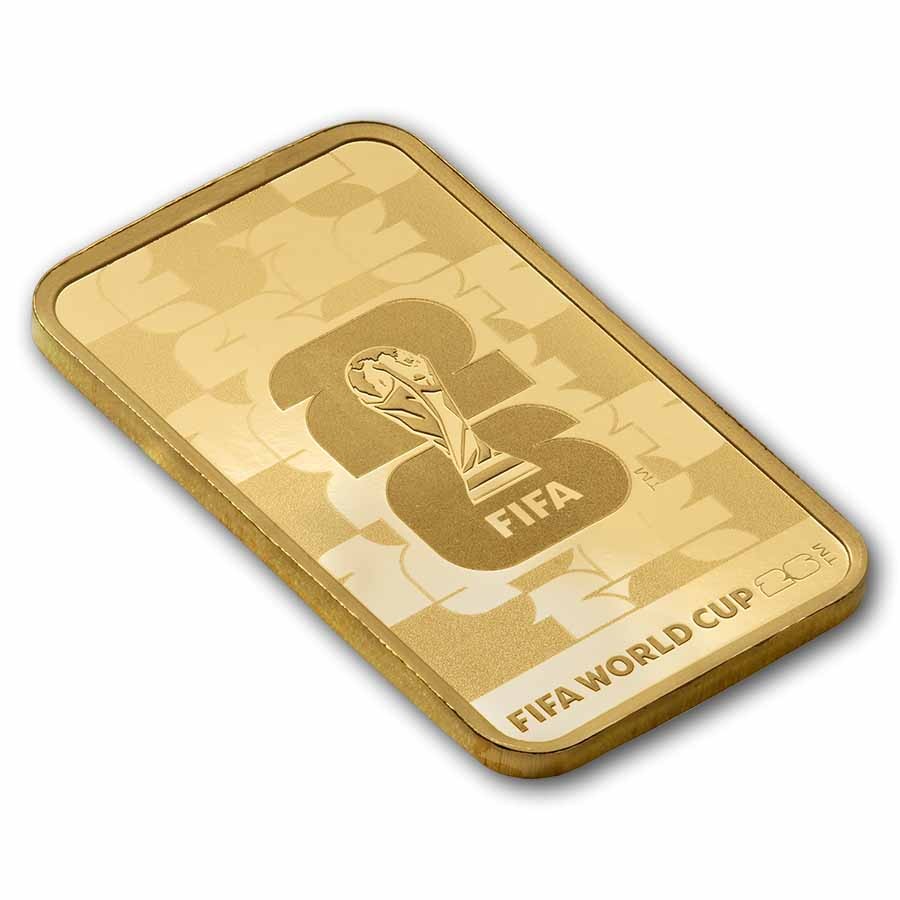 5 gram Gold Bar – PAMP FIFA 2026 World Cup (w/ Assay & Sleeve)-Pre-Sale