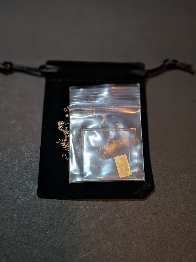 The CHIVE | MAY GOLDEN FARLEY GAME PIECE | 1/100th Oz Gold Bar
