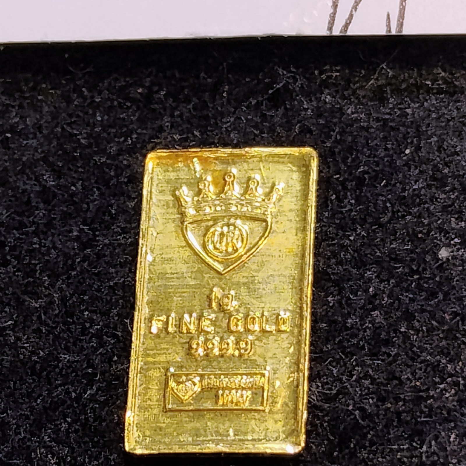 ITALY ~ 1 gram 999.9 GOLD BAR ~ WITH COA