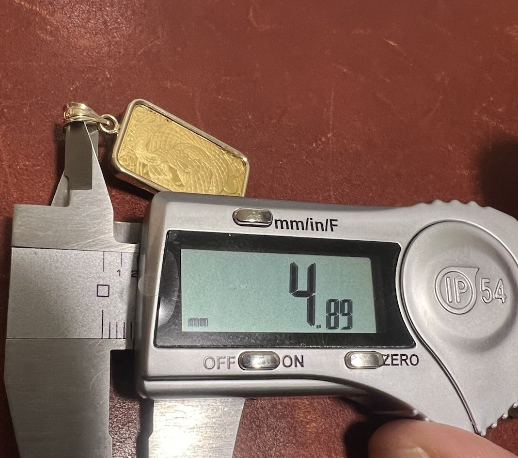 2025/24K/5G. Argor Heraeus Lunar Snake Gold Bar & FREE WITH PURCHASE 14k BEZEL!