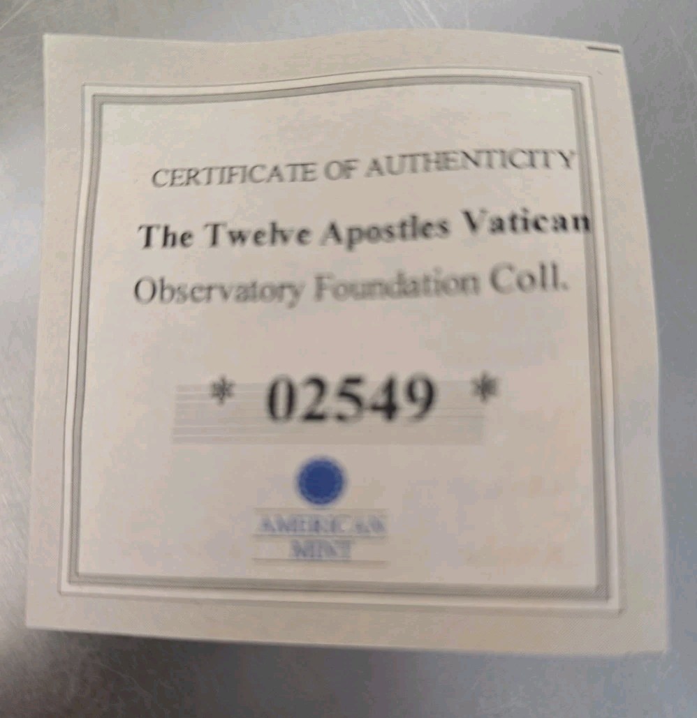 American Mint 0.5 Gram 14K Gold Proof The Twelve Apostles Collection