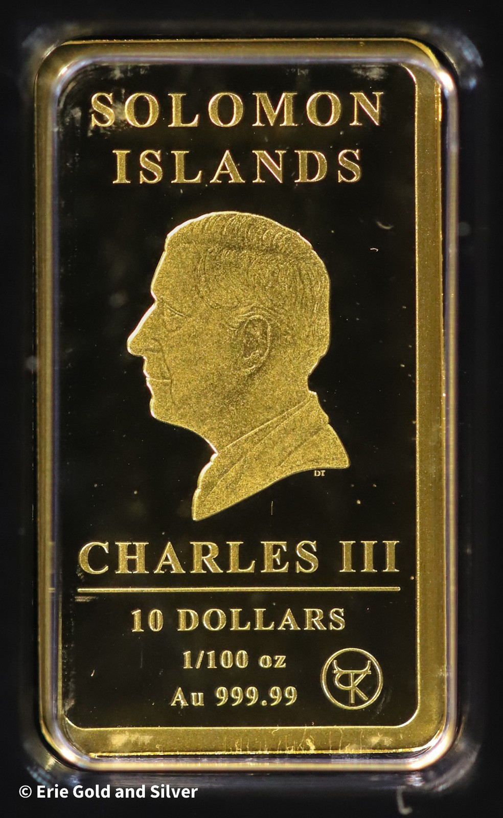 Solomon Islands Kangaroo Proof 1/100th oz Gold Bar