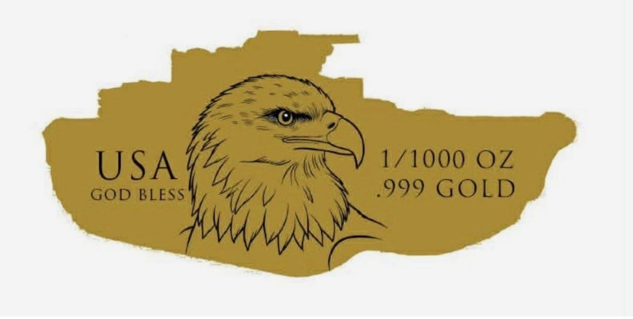 U.S. Army Tank Shaped 1/1000 oz Gold Coin in Card – 9,999 Mintage – IN STOCK!!