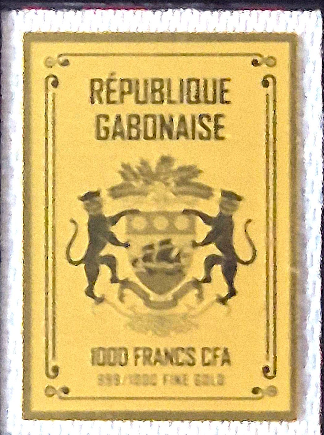 2026 GABON 1000 Francs 1/1000th Oz .999 FINE GOLD *QUEEN of HEARTS* C.O.A.