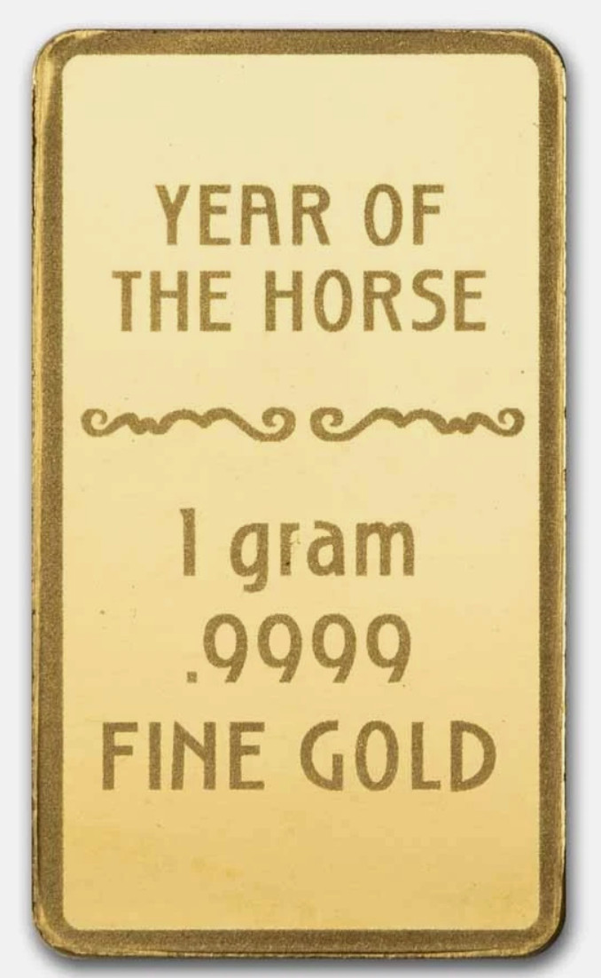 [IN STOCK] 1 gram Gold Bar – 2026 APMEX Year of the Horse (TEP, Series 2)
