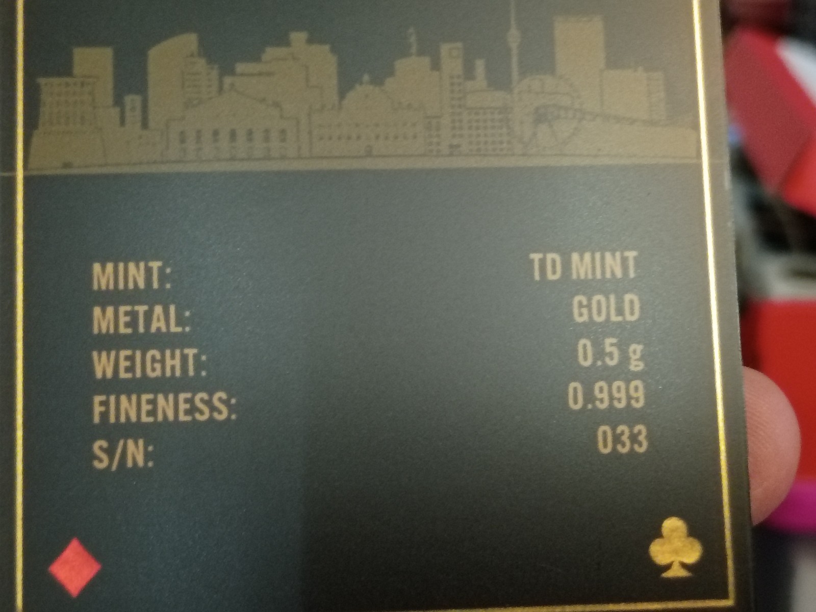 Rare 1/2 – .5g Gram Gold Bar Lucky Rips High Roller #33/250 In Assay.