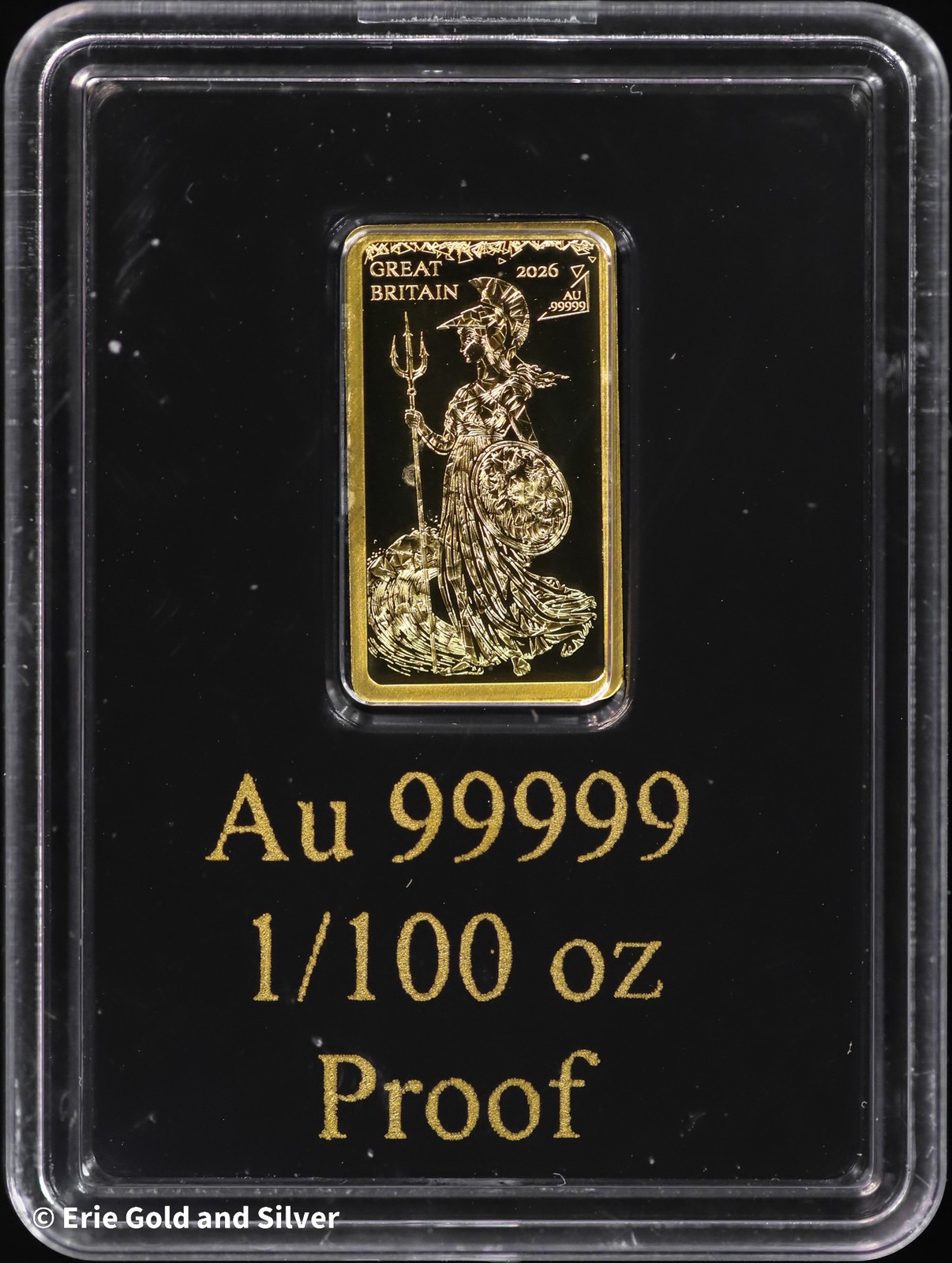 Solomon Islands Great Britain Proof 1/100th oz Gold Bar