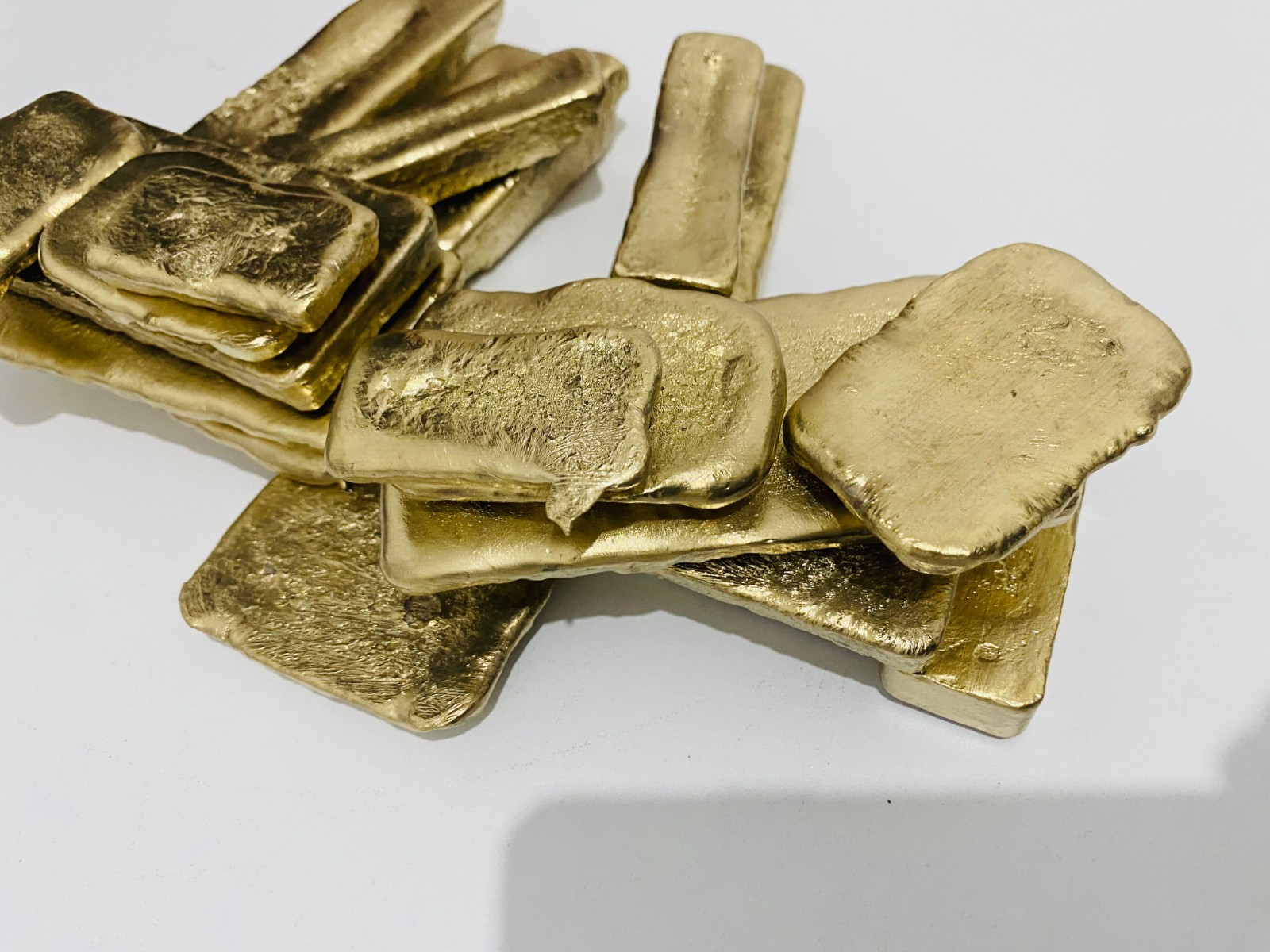 350 Grams Scrap Gold Bar For Gold Recovery Melted Different Computer Coins Pins