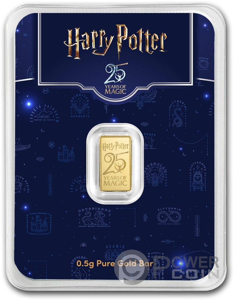 Harry Potter 25th Anniversary 0.5g Gold Bar